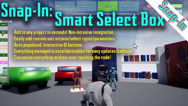 Snap-In Smart Select Box for Unreal Engine